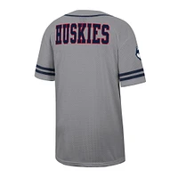 Maillot de baseball Free Spirited pour homme Colosseum Gray UConn Huskies