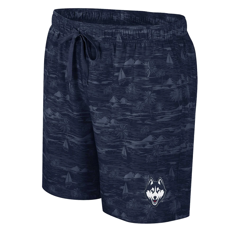 Short de bain Colosseum bleu marine UConn Huskies Ozark pour hommes