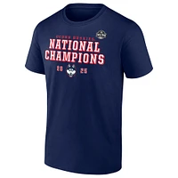 Men's Fanatics  Navy UConn Huskies 2025 NCAA Women's Basketball National Champions Schedule T-Shirt