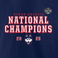 Men's Fanatics  Navy UConn Huskies 2025 NCAA Women's Basketball National Champions Schedule T-Shirt