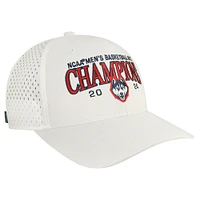 Casquette réglable Rempa UConn Huskies 2024 NCAA pour hommes, champions nationaux de basket-ball masculin, blanc, Legacy Athletic