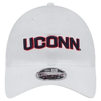 Men's New Era White UConn Huskies Active Ripstop 9TWENTY Adjustable Hat