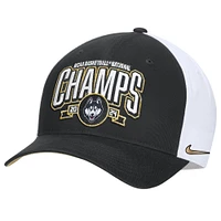 Casquette réglable Nike Black UConn Huskies 2024 NCAA pour hommes Champions nationaux de basket-ball Locker Room Classic 99