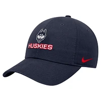 Casquette ajustable Nike UConn Huskies Club bleu marine pour homme