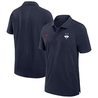 Polo Nike Performance bleu marine pour homme des Huskies de l'UConn