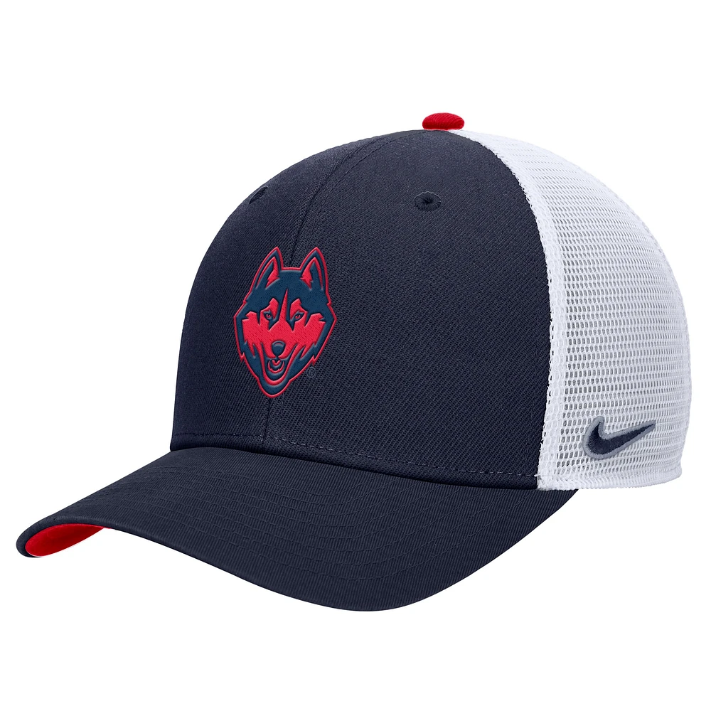 Men's Nike  Navy UConn Huskies Rise Adjustable Trucker Hat