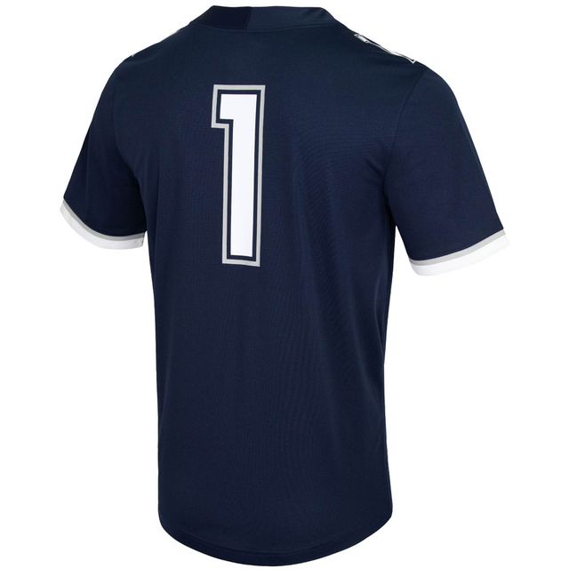 Maillot de match intouchable Nike #1 UConn Huskies pour homme, bleu marine