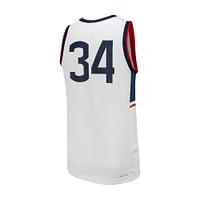 Men's Nike #34 White UConn Huskies Replica Basketball Jersey