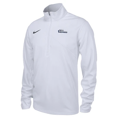 Men's Nike White UConn Huskies Vault Training Performance Quarter-Zip Jacket