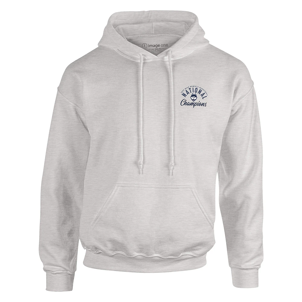 Men's Oatmeal UConn Huskies 2025 NCAA Women's Basketball National Champions Pullover Hoodie
