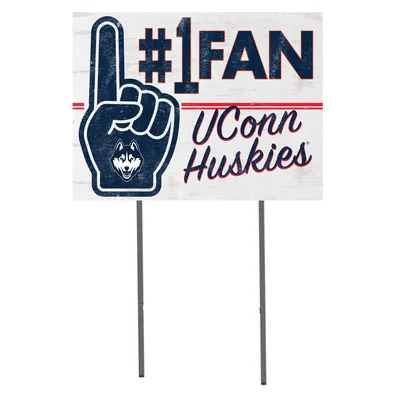 UConn Huskies 18'' x 24'' #1 Fan Yard Sign