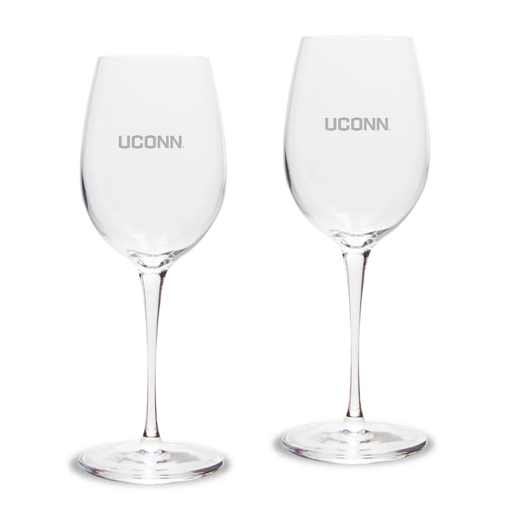 Clemson Tigers 2-Piece 16oz. White Wine Glasses Set