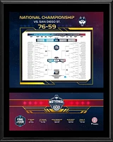UConn Huskies 2023 NCAA Men's Basketball National Champions 12" X 15" Sublimated Bracket Plaque