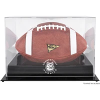 Vitrine de présentation de football avec logo de l'équipe UConn Huskies Black Base et dos miroir