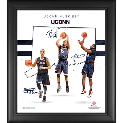 UConn Huskies Framed 15" x 17" Franchise Foundations Collage