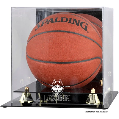 Vitrine de basket-ball avec logo UConn Huskies Golden Classic avec dos miroir