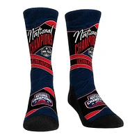 Unisex Rock Em Socks  Navy UConn Huskies 2025 NCAA Women's Basketball National Champions Wave Crew Socks