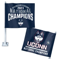 WinCraft  UConn Huskies 2023 NCAA Men's Basketball National Champions 11'' x 14'' Car Flag