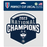 WinCraft UConn Huskies 2023 NCAA Champions nationaux de basket-ball pour homme 20,3 x 20,3 cm Coupe parfaite