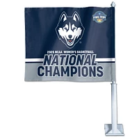 Drapeau de voiture recto verso WinCraft UConn Huskies, championnes nationales de basketball féminin NCAA 2025, 11,75" x 14"