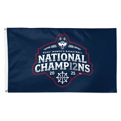 WinCraft UConn Huskies 2025 NCAA Women's Basketball National Champions 3' x 5' One-Sided Deluxe Flag