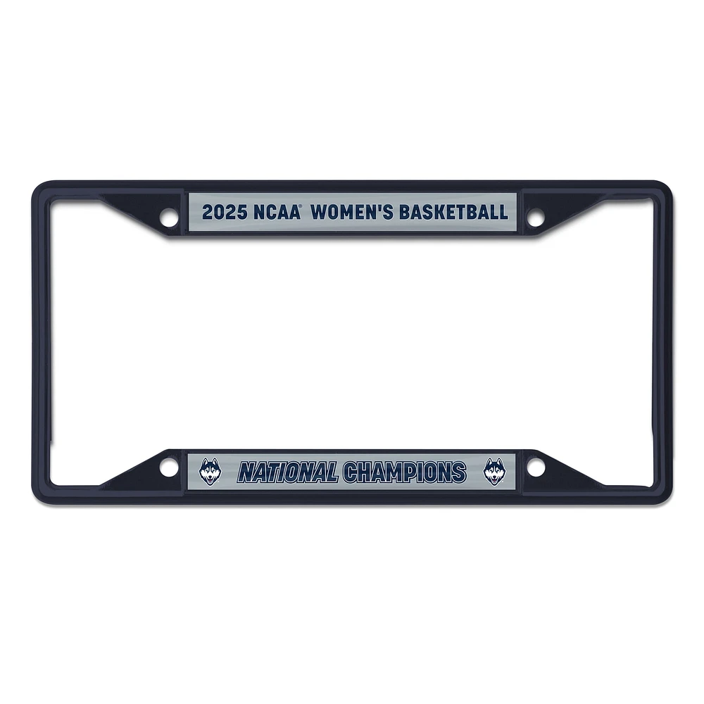 WinCraft UConn Huskies 2025 NCAA Women's Basketball National Champions Laser-Cut Color Metal License Plate Frame