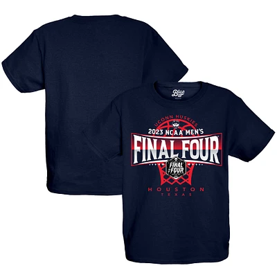 Youth Blue 84  Navy UConn Huskies 2023 NCAA Men's Basketball Tournament March Madness Final Four T-Shirt