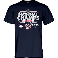 Youth Blue 84  Navy UConn Huskies 2025 NCAA Women's Basketball National Champions Bracket T-Shirt