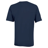 T-shirt bleu marine UConn Huskies Arch Over Logo pour jeunes