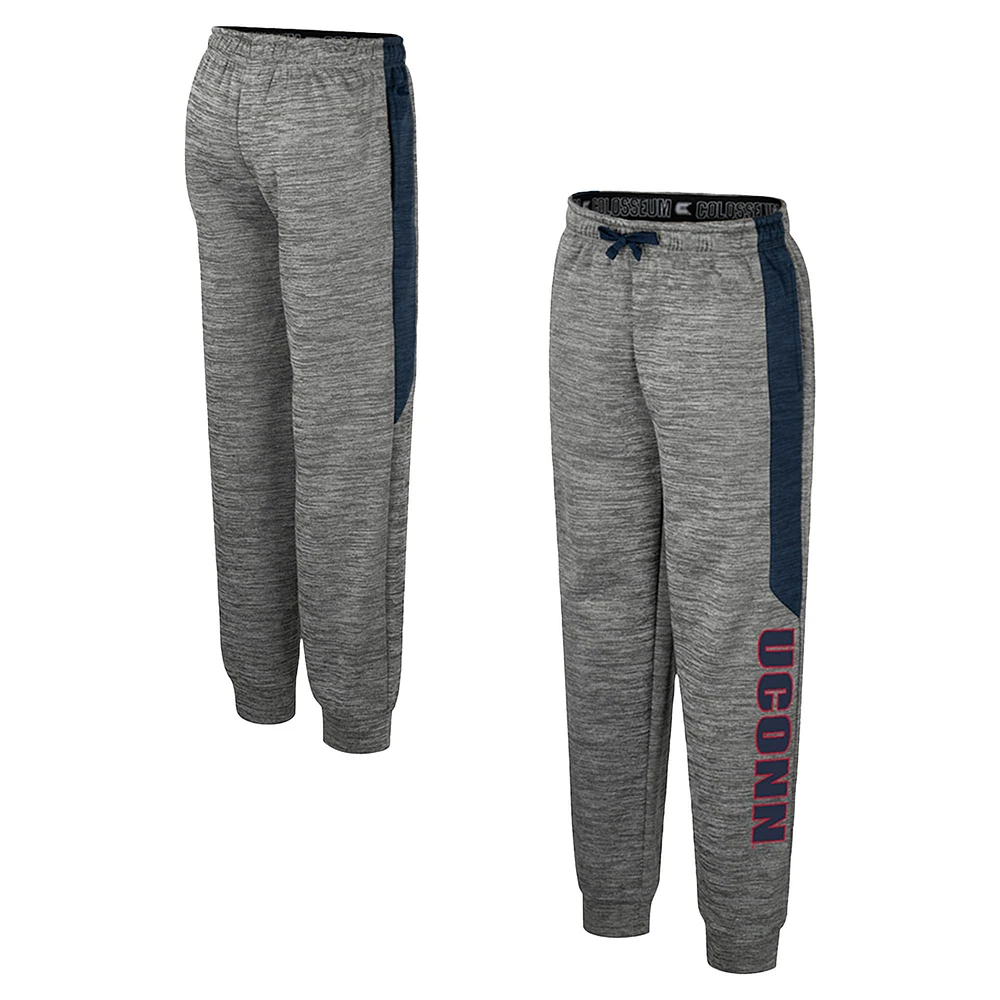 Youth Colosseum Heather Gray UConn Huskies Fleece Pants