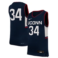 Maillot de basket-ball réplique Nike #34 bleu marine UConn Huskies pour jeunes