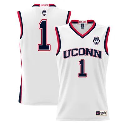 #1 UConn Huskies ProSphere Youth Basketball Jersey - White