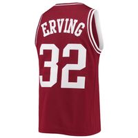 Men's Original Retro Brand Julius Erving Maroon UMass Minutemen Commemorative Classic Basketball Jersey