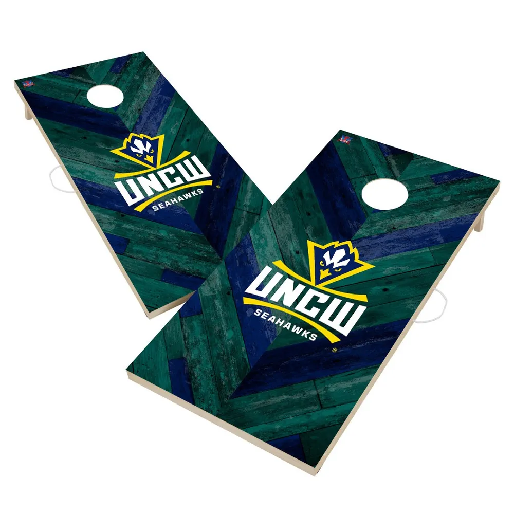 Lids UNC Wilmington Seahawks 2' x 4' Solid Wood Regulation Cornhole Board  Set