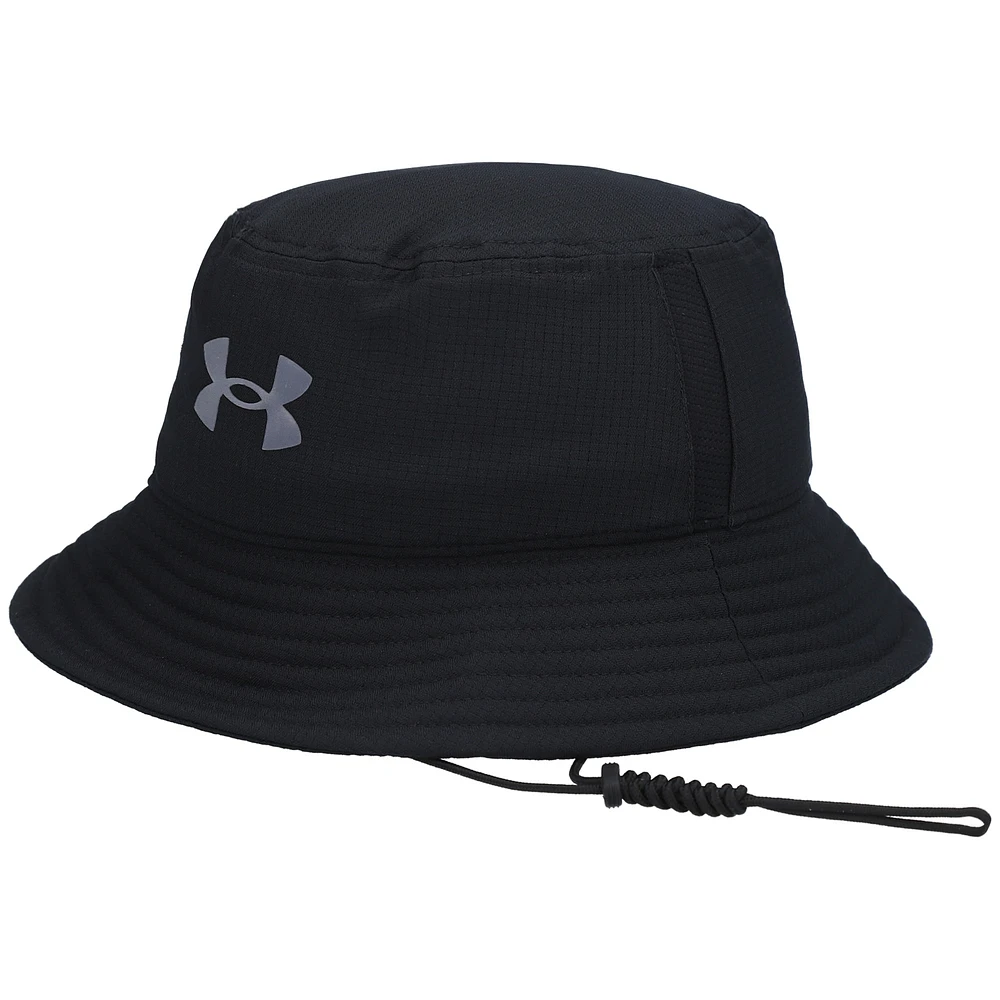 Chapeau bob noir Performance Under Armour pour hommes