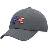 Casquette réglable Under Armour Graphite Freedom Blitzing pour hommes