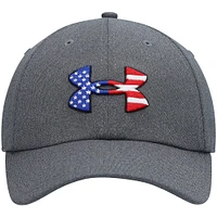 Casquette réglable Under Armour Graphite Freedom Blitzing pour hommes