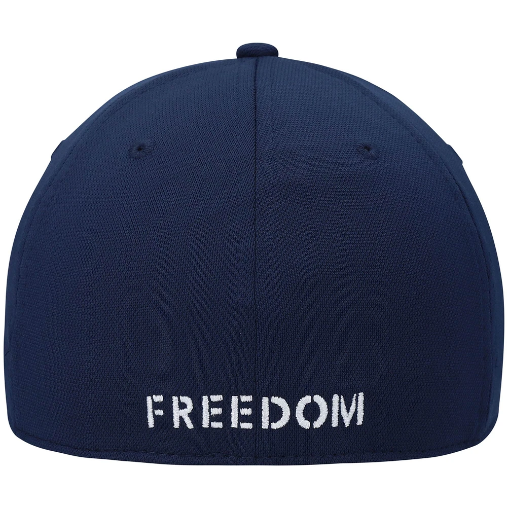 Men's Under Armour Navy Freedom Blitzing Logo Flex Hat