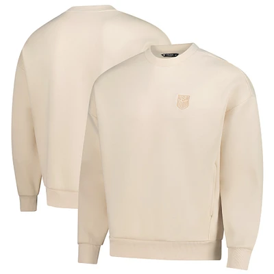 Sweat-shirt unisexe Levelwear kaki USMNT Luxe Signature Tri-Blend