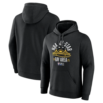 Sweat à capuche unisexe noir Fanatics NBA All-Star Game 2025 Bay Bridge