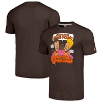 T-shirt unisexe NFL x Homage Beavis and Butt-Head Brown des Cleveland Browns Tri-Blend