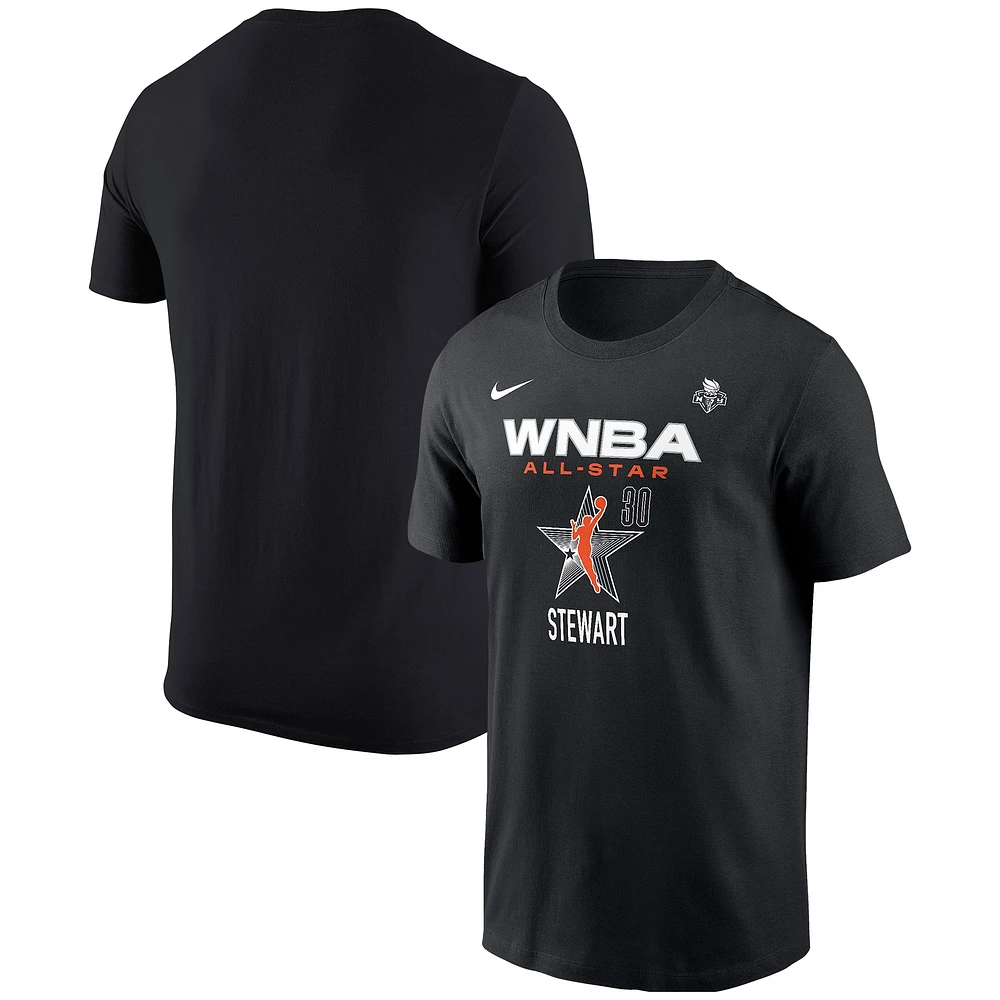 Unisex Nike Breanna Stewart Black 2024 WNBA All-Star Game Name & Number T-Shirt