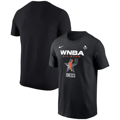 T-shirt unisexe Nike Sabrina Ionescu noir 2024 WNBA All-Star Game avec nom et numéro