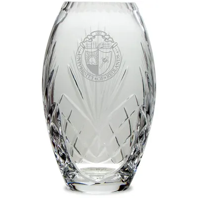University of Redlands Bulldogs 10'' Full Leaded Crystal Vase