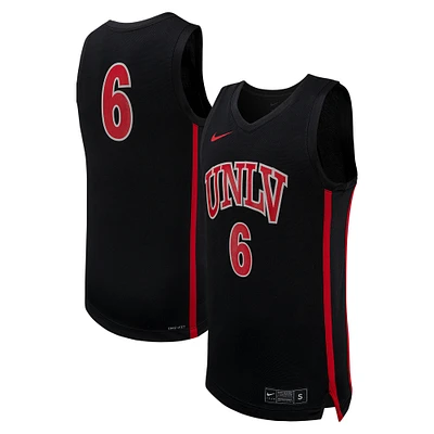 Maillot de basket-ball réplique UNLV Rebels Nike #6 noir pour homme