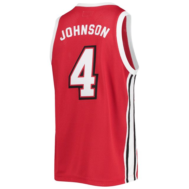 Maillot de basket-ball classique commémoratif pour hommes, marque rétro originale, Larry Johnson, rouge UNLV Rebels