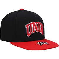 Youth Mitchell & Ness Black/Red UNLV Rebels Logo Bill Snapback Hat