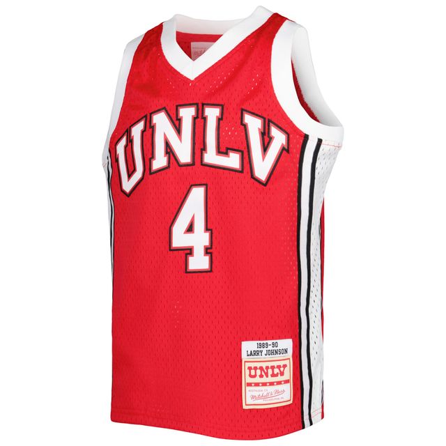 Maillot réplique Swingman Mitchell & Ness Larry Johnson Scarlet UNLV Rebels pour jeunes