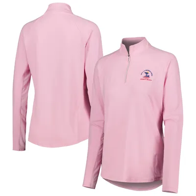 Women's San Francisco 49ers PINK by Victoria's Secret Scarlet Athletic  Raglan Half-Zip Pullover Sweatshirt