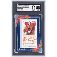 Kristi Yamaguchi Autographed 2011 Topps Allen & Ginter Mini Framed Red Ink #AGA-KYA #6/10 SGC Authenticated 8/10 Card